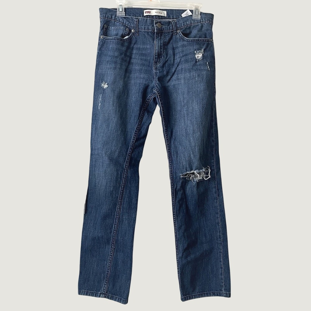 Levis 511 Boys Youth Slim Fit Blue Denim Jeans Y2K Travel Casual 20R 30x30